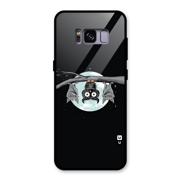 Owl Hanging Glass Back Case for Galaxy S8