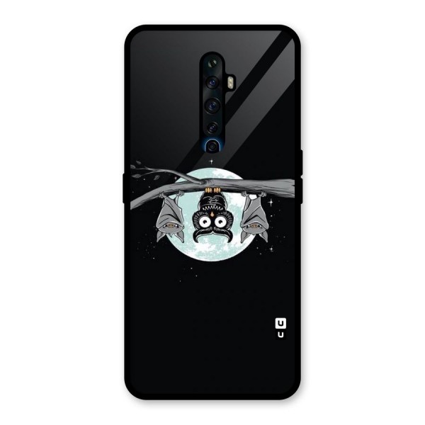 Owl Hanging Glass Back Case for Oppo Reno2 Z