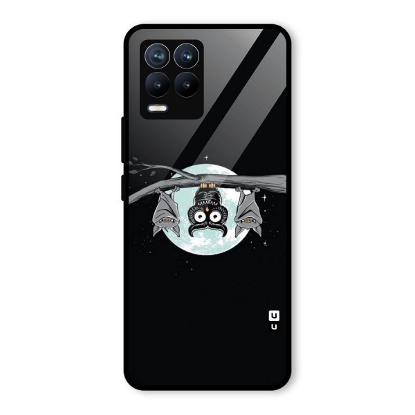 Owl Hanging Glass Back Case for Realme 8