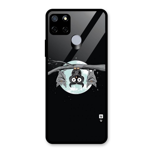 Owl Hanging Glass Back Case for Realme C12