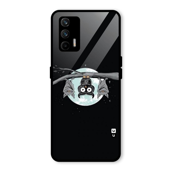 Owl Hanging Glass Back Case for Realme X7 Max