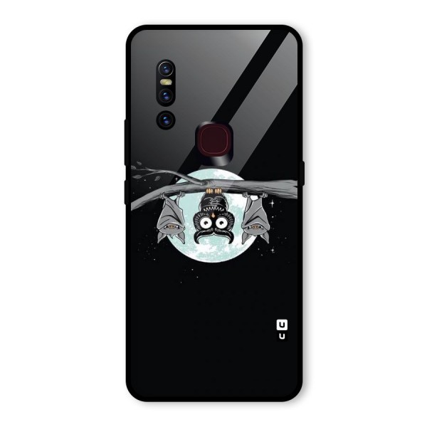 Owl Hanging Glass Back Case for Vivo V15