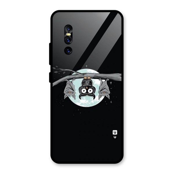 Owl Hanging Glass Back Case for Vivo V15 Pro