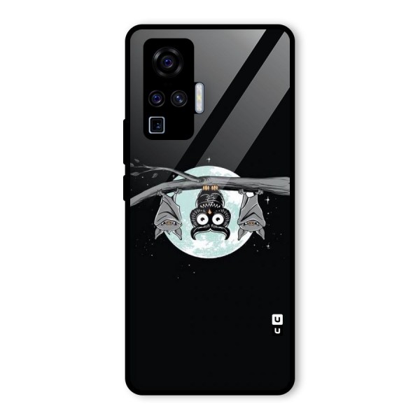 Owl Hanging Glass Back Case for Vivo X50 Pro