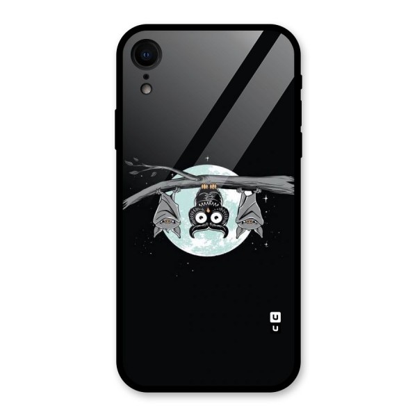 Owl Hanging Glass Back Case for XR