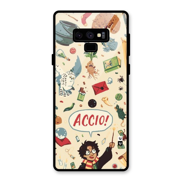 Owl Letter Glass Back Case for Galaxy Note 9