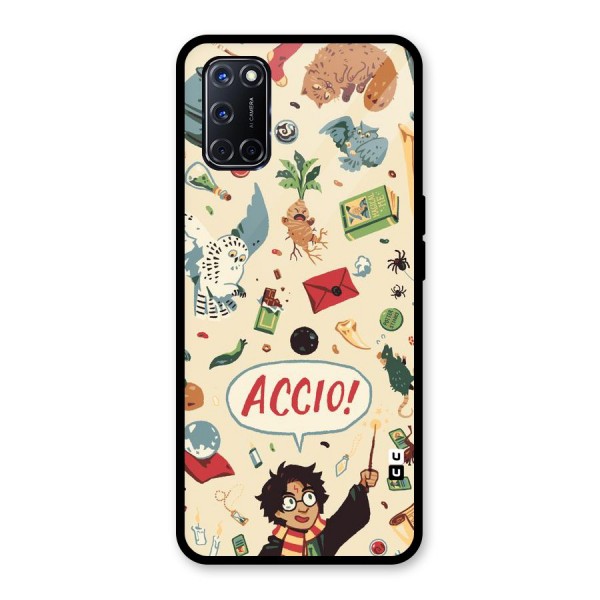 Owl Letter Glass Back Case for Oppo A52