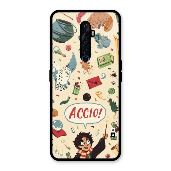 Owl Letter Glass Back Case for Oppo Reno2 Z