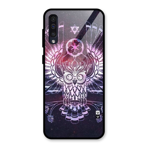 Owl Quirk Swag Glass Back Case for Galaxy A50s