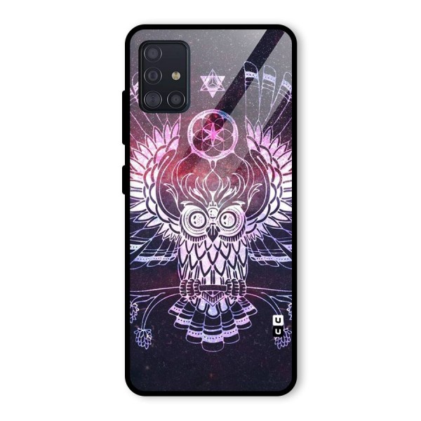 Owl Quirk Swag Glass Back Case for Galaxy A51