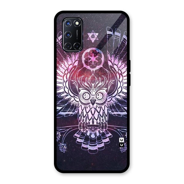 Owl Quirk Swag Glass Back Case for Oppo A52