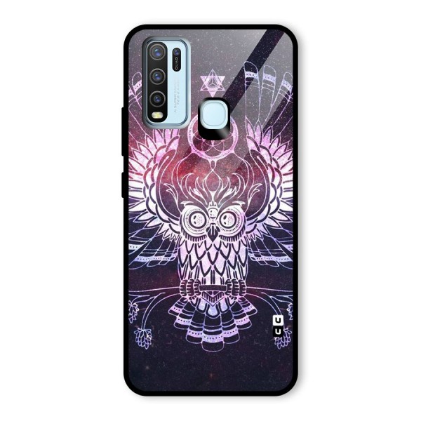 Owl Quirk Swag Glass Back Case for Vivo Y50