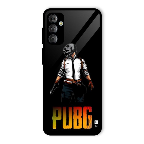 PUBG Game Art Glass Back Case for Galaxy F23