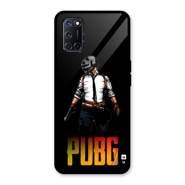 PUBG Game Art Glass Back Case for Oppo A52