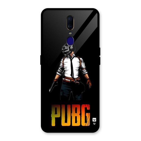 PUBG Game Art Glass Back Case for Oppo F11