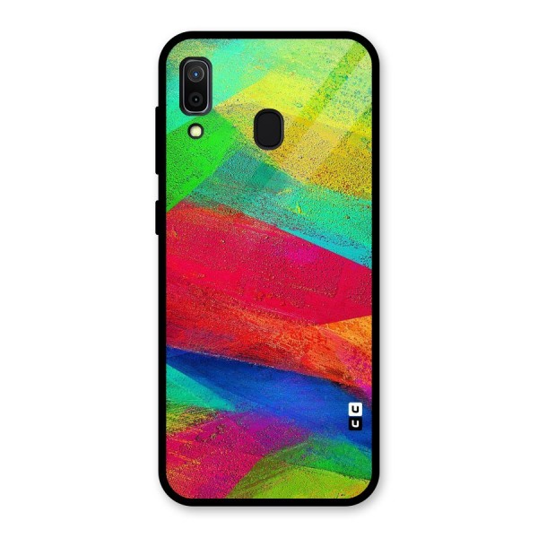 Paint Art Pattern Glass Back Case for Galaxy A30