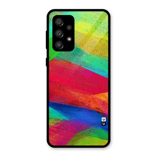 Paint Art Pattern Glass Back Case for Galaxy A32