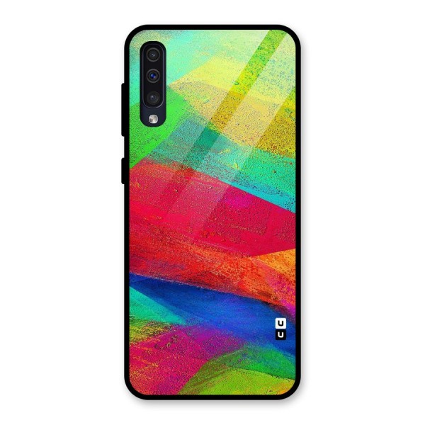 Paint Art Pattern Glass Back Case for Galaxy A50s