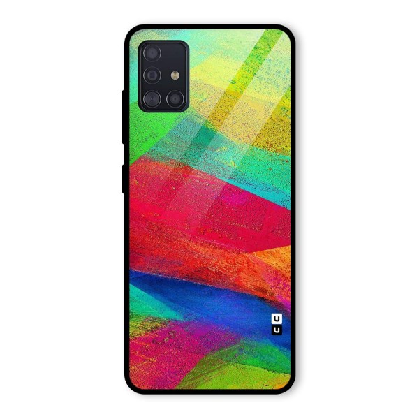 Paint Art Pattern Glass Back Case for Galaxy A51