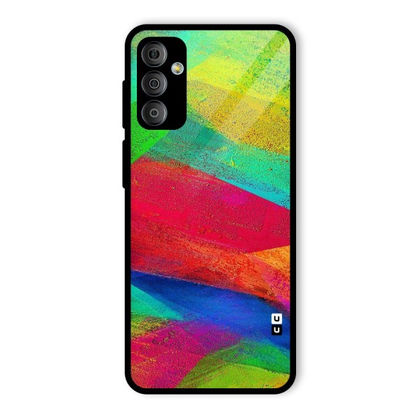 Paint Art Pattern Glass Back Case for Galaxy F23