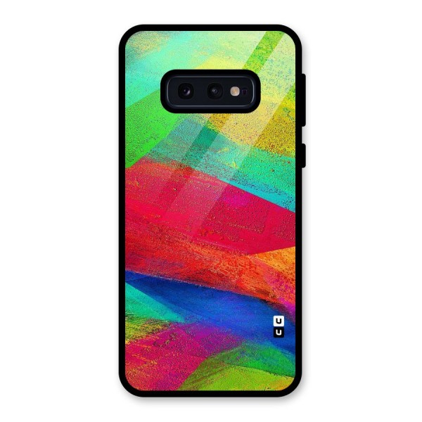 Paint Art Pattern Glass Back Case for Galaxy S10e