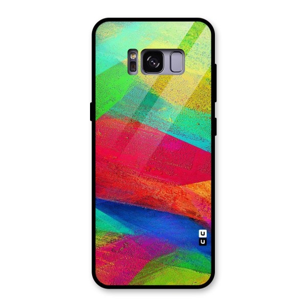 Paint Art Pattern Glass Back Case for Galaxy S8