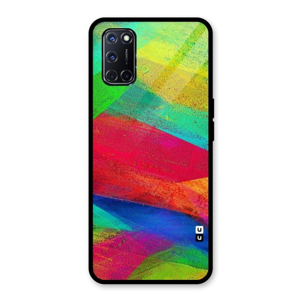 Paint Art Pattern Glass Back Case for Oppo A52