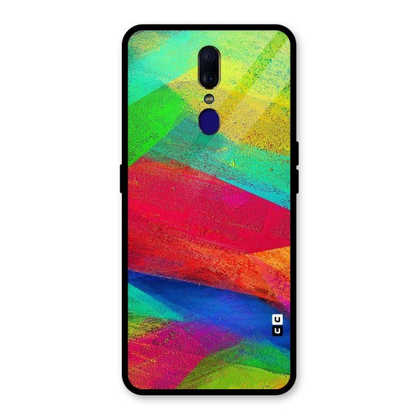 Paint Art Pattern Glass Back Case for Oppo F11