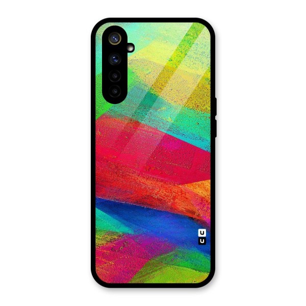 Paint Art Pattern Glass Back Case for Realme 6