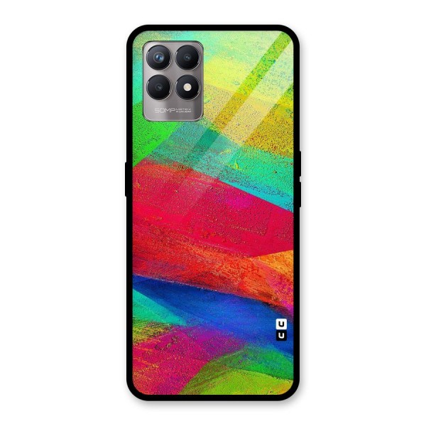 Paint Art Pattern Glass Back Case for Realme 8i