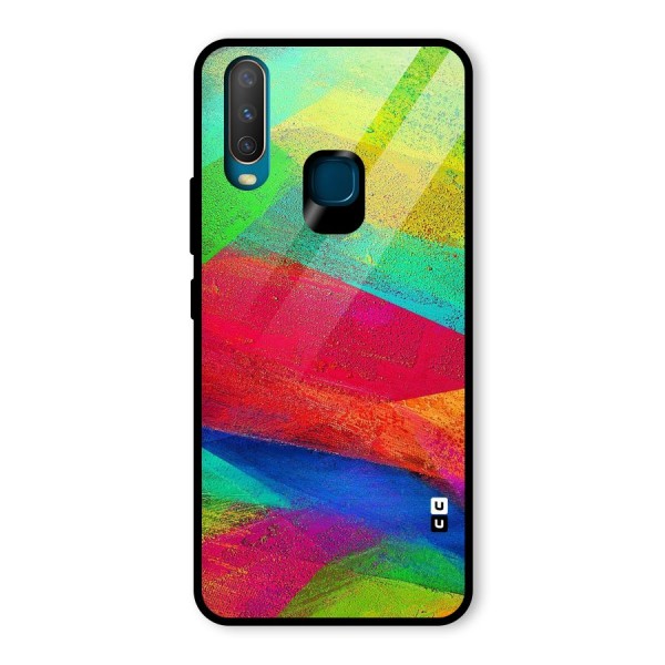 Paint Art Pattern Glass Back Case for Vivo Y12