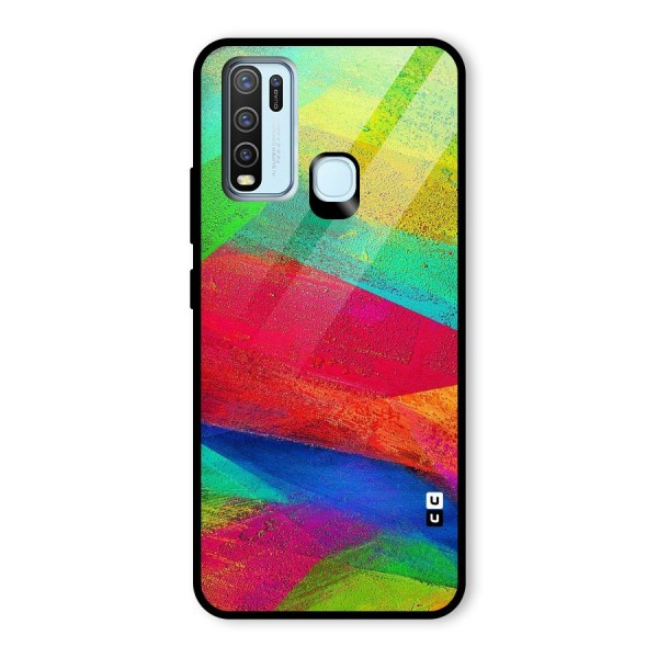 Paint Art Pattern Glass Back Case for Vivo Y50