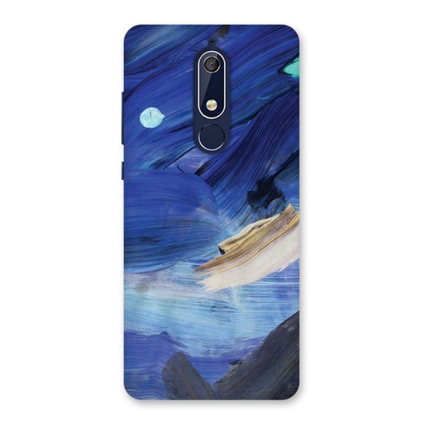 Paint Brush Strokes Back Case for Nokia 5.1