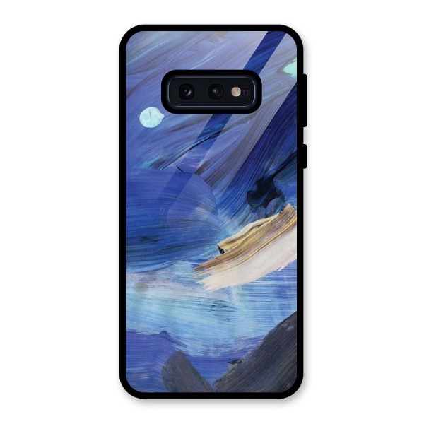 Paint Brush Strokes Glass Back Case for Galaxy S10e