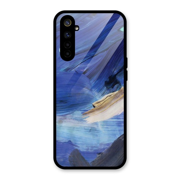 Paint Brush Strokes Glass Back Case for Realme 6i