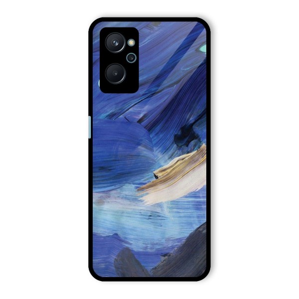 Paint Brush Strokes Glass Back Case for Realme 9i