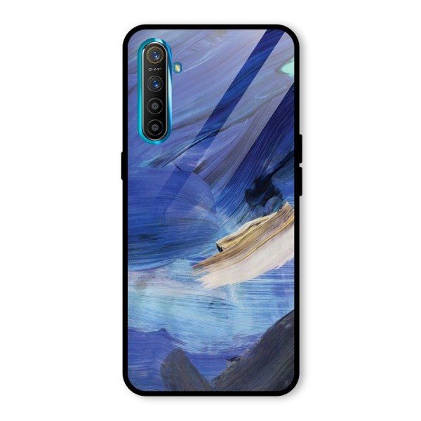 Paint Brush Strokes Glass Back Case for Realme XT