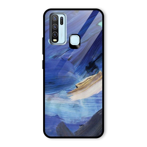 Paint Brush Strokes Glass Back Case for Vivo Y50