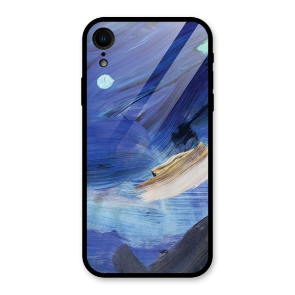 Paint Brush Strokes Glass Back Case for XR