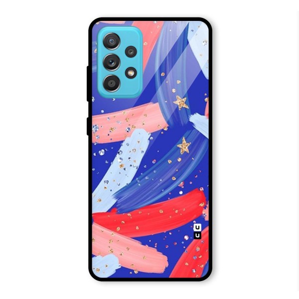 Paint Stars Glass Back Case for Galaxy A52s 5G