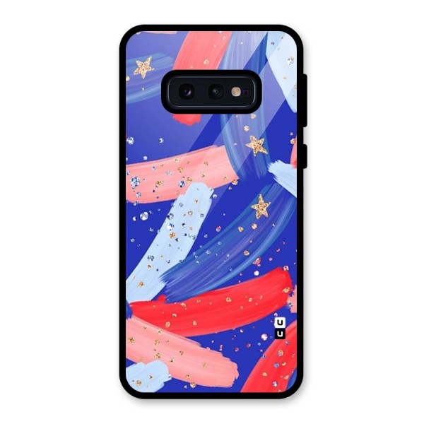 Paint Stars Glass Back Case for Galaxy S10e