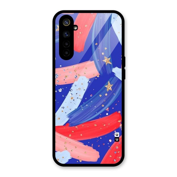 Paint Stars Glass Back Case for Realme 6