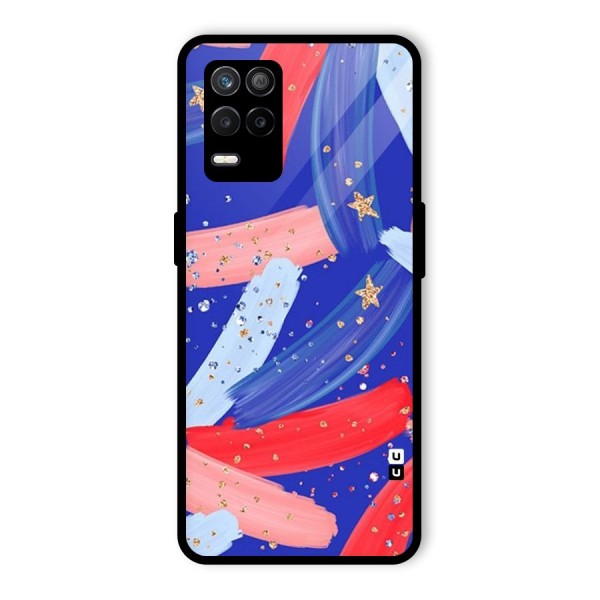 Paint Stars Glass Back Case for Realme 9 5G