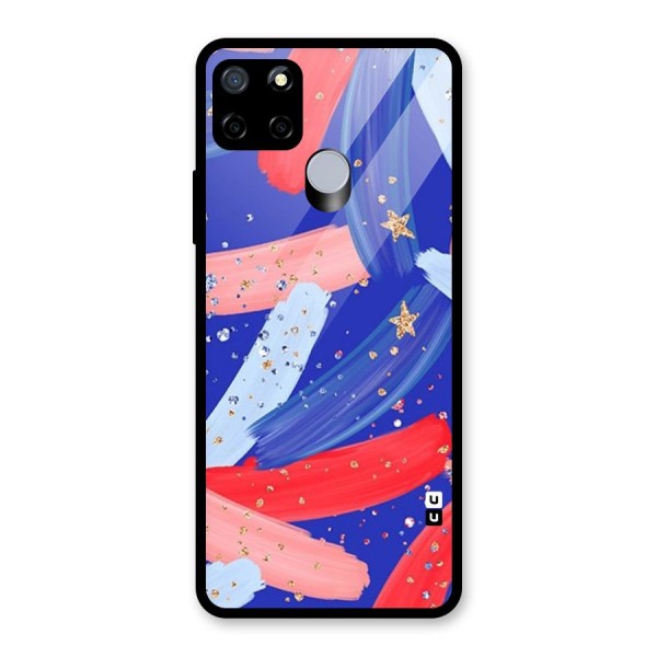 Paint Stars Glass Back Case for Realme C12