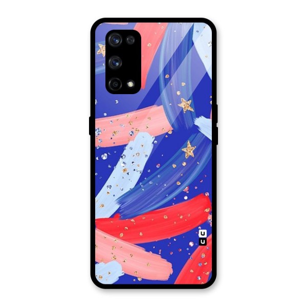 Paint Stars Glass Back Case for Realme X7 Pro