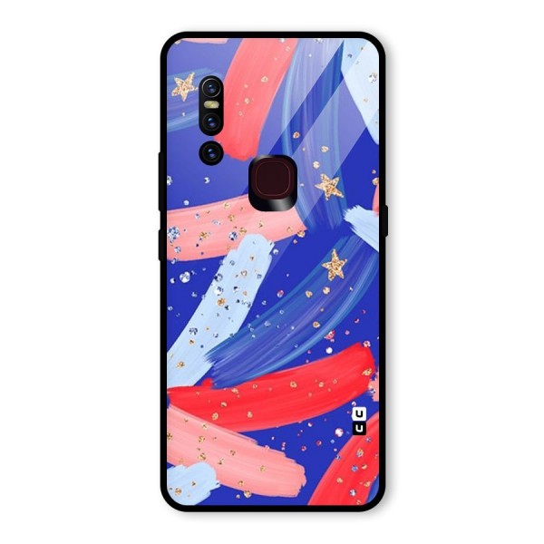 Paint Stars Glass Back Case for Vivo V15