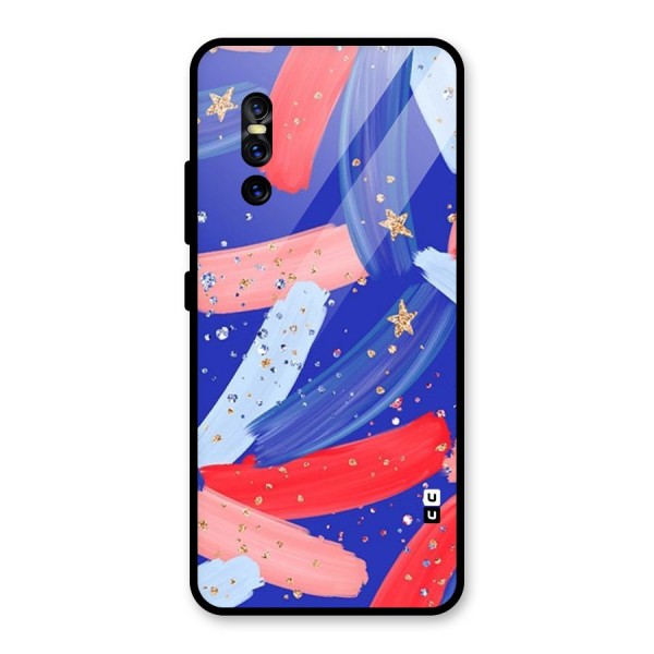 Paint Stars Glass Back Case for Vivo V15 Pro