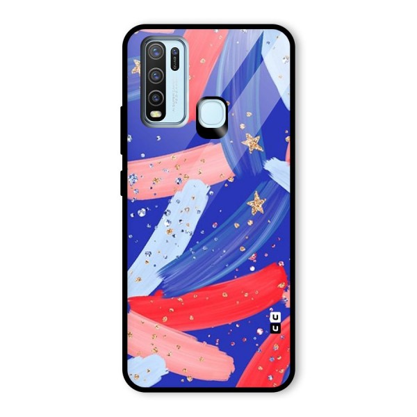 Paint Stars Glass Back Case for Vivo Y50