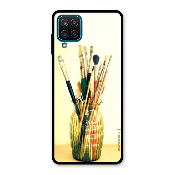 Paint Vass Glass Back Case for Galaxy A12