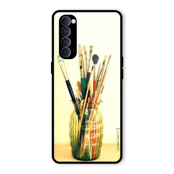 Paint Vass Glass Back Case for Oppo Reno4 Pro